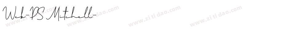 Web-PS Mitchell字体转换